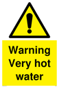 WV5359: Warning Very hot water