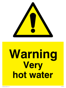 WV5359: Warning Very hot water