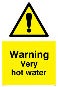 WV5359: Warning Very hot water