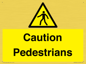 WV5366: Caution Pedestrians