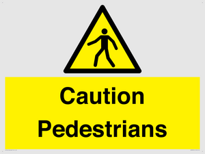 WV5366: Caution Pedestrians