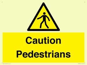 WV5366: Caution Pedestrians