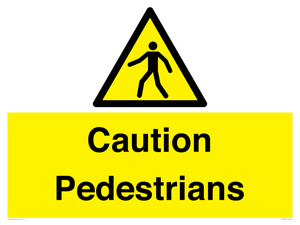 WV5366: Caution Pedestrians
