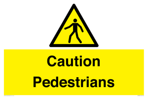 WV5366: Caution Pedestrians