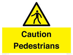 WV5366: Caution Pedestrians