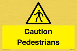 WV5366: Caution Pedestrians