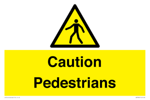 WV5366: Caution Pedestrians