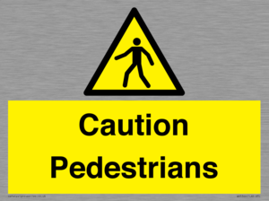 WV5366: Caution Pedestrians
