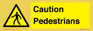 WV5366: Caution Pedestrians