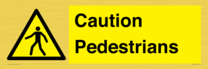 WV5366: Caution Pedestrians