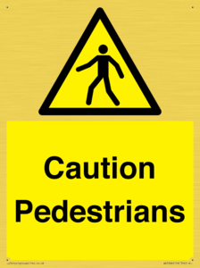 WV5366: Caution Pedestrians
