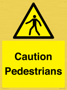 WV5366: Caution Pedestrians