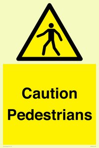 WV5366: Caution Pedestrians