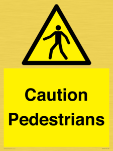 WV5366: Caution Pedestrians