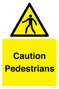 WV5366: Caution Pedestrians