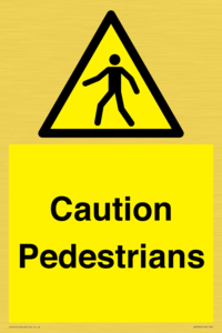 WV5366: Caution Pedestrians
