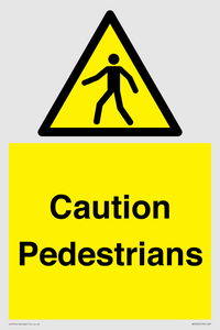 WV5366: Caution Pedestrians