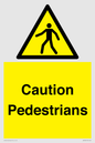 WV5366: Caution Pedestrians