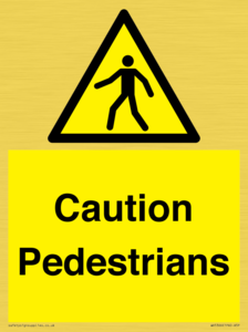 WV5366: Caution Pedestrians