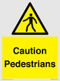 WV5366: Caution Pedestrians