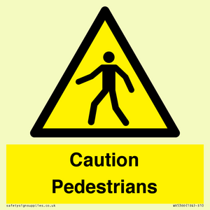 WV5366: Caution Pedestrians