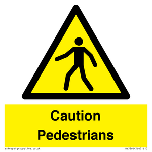WV5366: Caution Pedestrians
