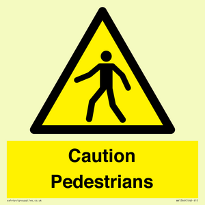 WV5366: Caution Pedestrians