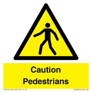 WV5366: Caution Pedestrians