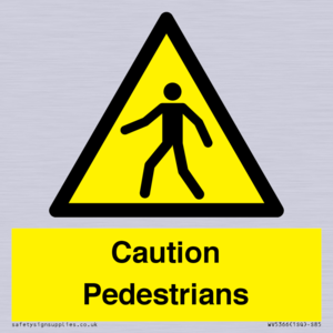 WV5366: Caution Pedestrians
