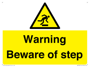 WV5367: Warning Beware of step