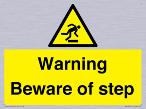 WV5367: Warning Beware of step