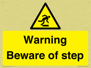 WV5367: Warning Beware of step