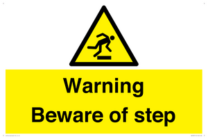 WV5367: Warning Beware of step