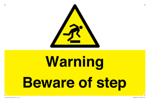 WV5367: Warning Beware of step