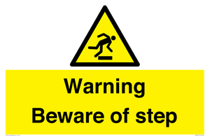WV5367: Warning Beware of step