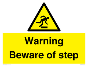 WV5367: Warning Beware of step