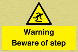 WV5367: Warning Beware of step