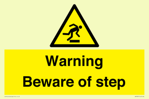 WV5367: Warning Beware of step