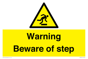 WV5367: Warning Beware of step