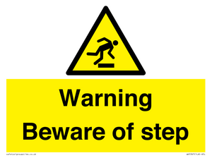 WV5367: Warning Beware of step