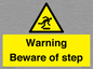 WV5367: Warning Beware of step