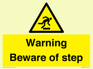 WV5367: Warning Beware of step