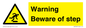 WV5367: Warning Beware of step