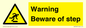 WV5367: Warning Beware of step