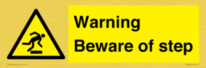 WV5367: Warning Beware of step