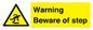 WV5367: Warning Beware of step