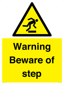 WV5367: Warning Beware of step