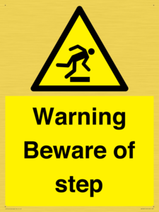 WV5367: Warning Beware of step