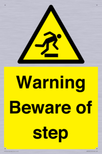WV5367: Warning Beware of step