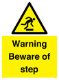 WV5367: Warning Beware of step